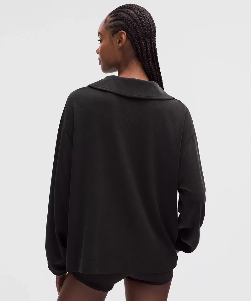 Softstreme Pique Oversized Long-Sleeve Polo Shirt | Women's Shirts