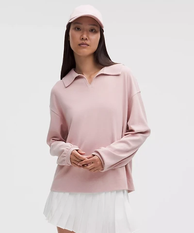 Softstreme Pique Oversized Long-Sleeve Polo Shirt | Women's Shirts