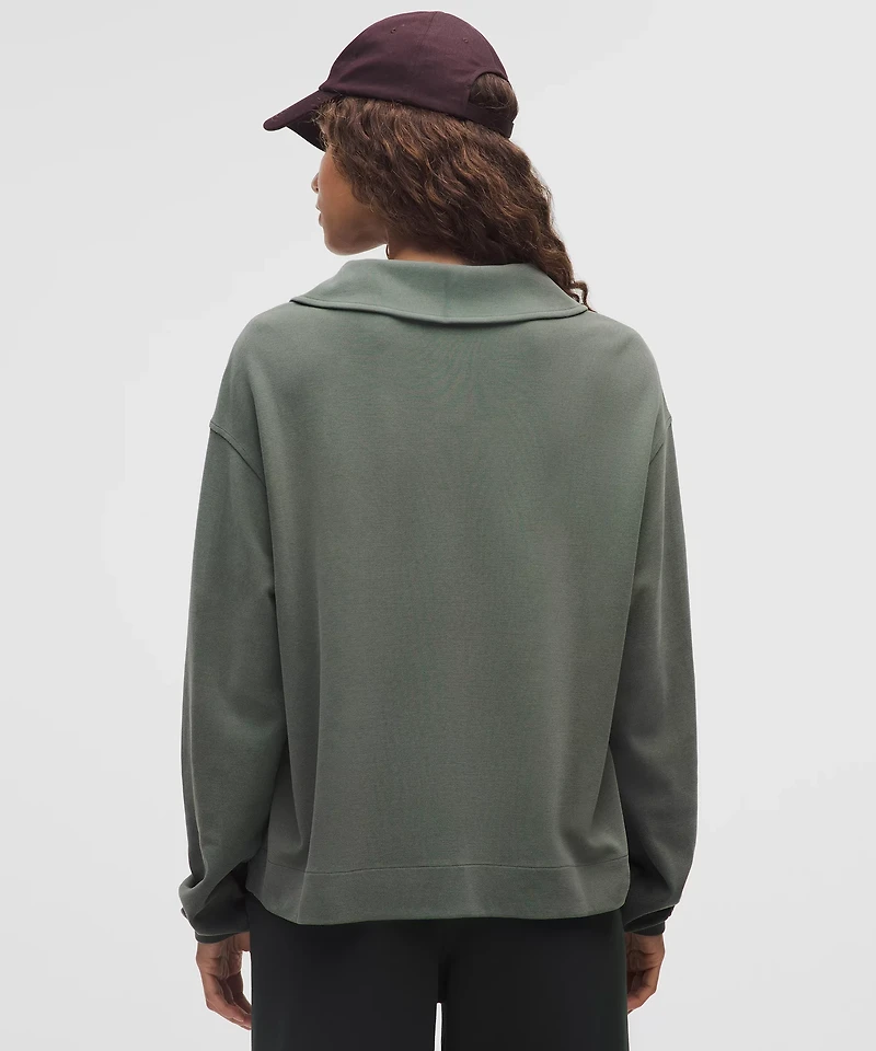 Softstreme Pique Oversized Long-Sleeve Polo Shirt | Women's Shirts