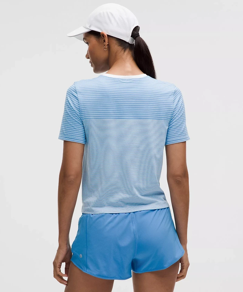 Seamless Classic-Fit Mariner Stripe T-Shirt | Women's Short Sleeve Shirts & Tee's