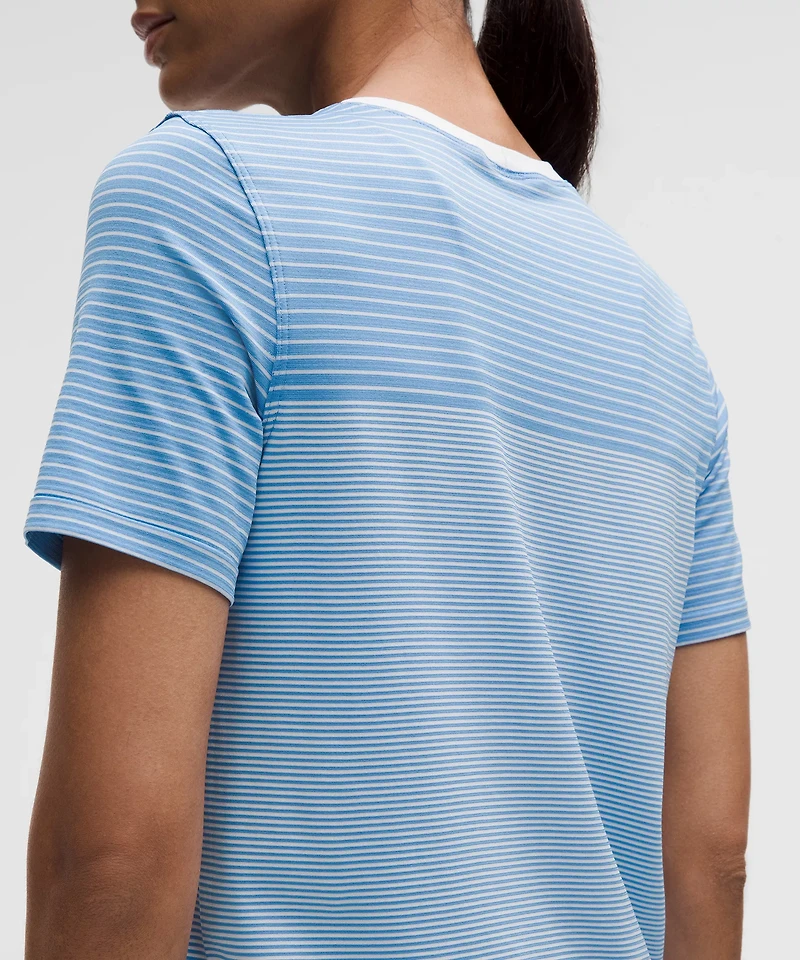 Seamless Classic-Fit Mariner Stripe T-Shirt | Women's Short Sleeve Shirts & Tee's