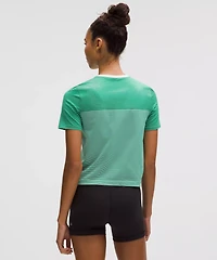 Seamless Classic-Fit Mariner Stripe T-Shirt | Women's Short Sleeve Shirts & Tee's