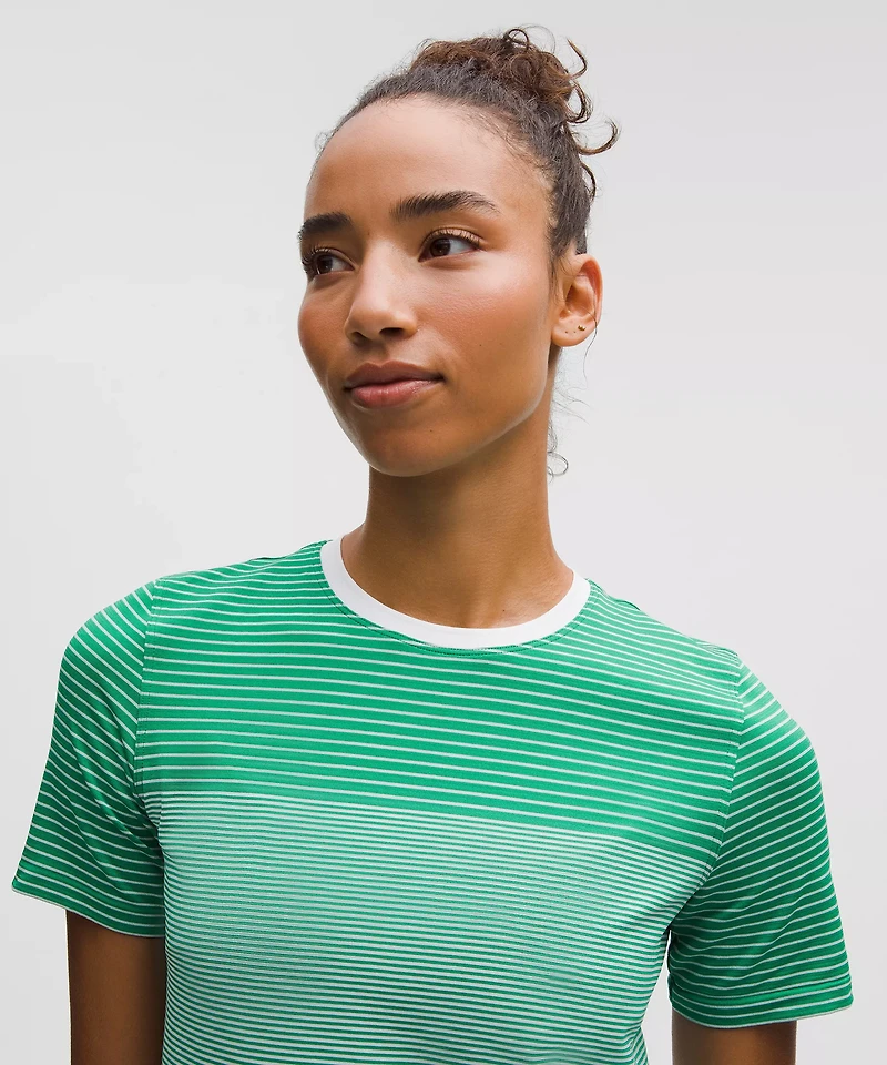 Seamless Classic-Fit Mariner Stripe T-Shirt | Women's Short Sleeve Shirts & Tee's
