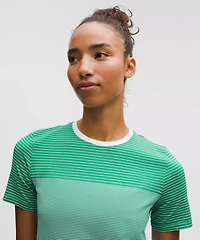 Seamless Classic-Fit Mariner Stripe T-Shirt | Women's Short Sleeve Shirts & Tee's