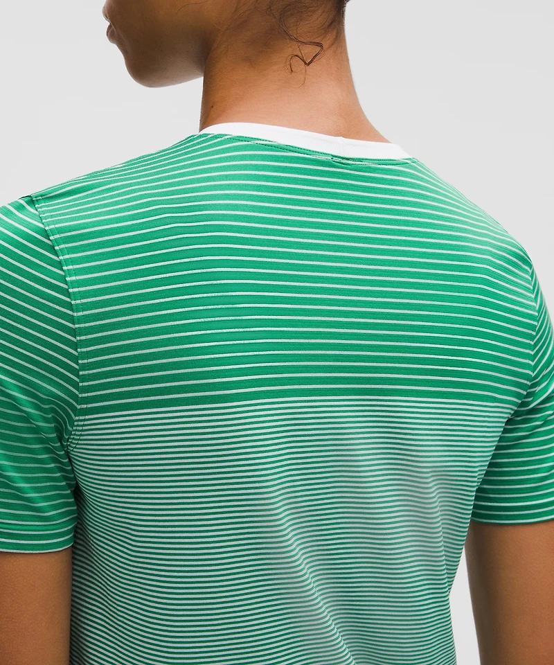 Seamless Classic-Fit Mariner Stripe T-Shirt | Women's Short Sleeve Shirts & Tee's