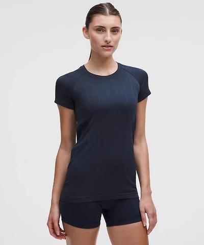 Swiftly Pointelle Short-Sleeve Shirt *Hip Length | Women's Short Sleeve Shirts & Tee's