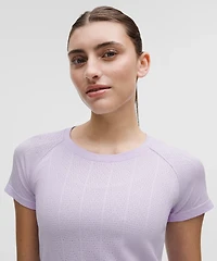 Swiftly Pointelle Short-Sleeve Shirt *Hip Length | Women's Short Sleeve Shirts & Tee's