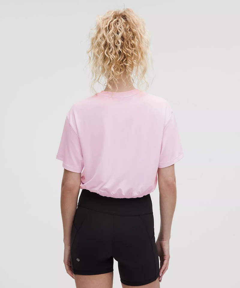 Jersey Training Elastic-Hem Short-Sleeve Shirt | Women's Short Sleeve Shirts & Tee's