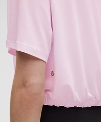 Jersey Training Elastic-Hem Short-Sleeve Shirt | Women's Short Sleeve Shirts & Tee's