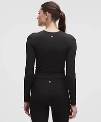 All It Takes Ribbed Nulu V-Neck Long-Sleeve Shirt *B-D Cups | Women's Long Sleeve Shirts