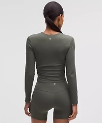 All It Takes Ribbed Nulu V-Neck Long-Sleeve Shirt *B-D Cups | Women's Long Sleeve Shirts