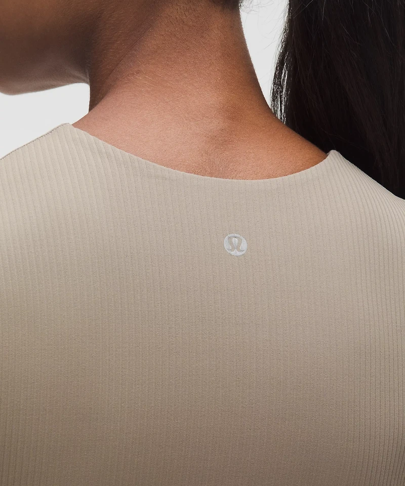 All It Takes Ribbed Nulu V-Neck Long-Sleeve Shirt *B-D Cups