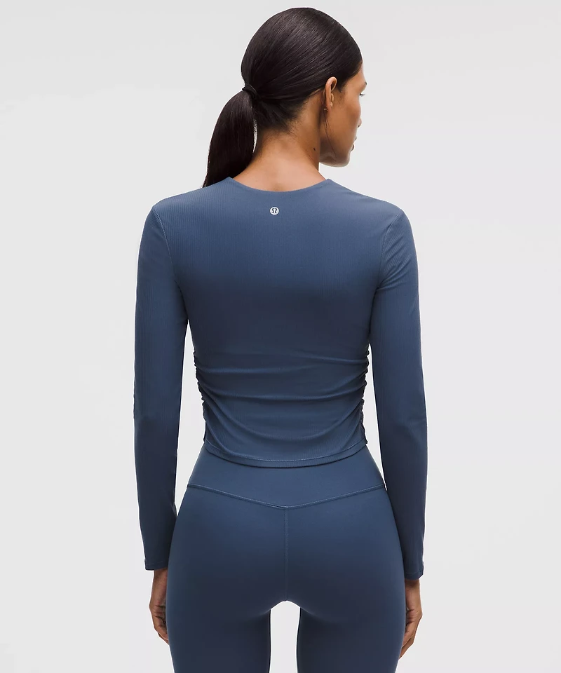 All It Takes Ribbed Nulu V-Neck Long-Sleeve Shirt *B-D Cups | Women's Long Sleeve Shirts
