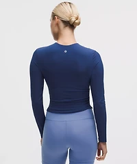 All It Takes Ribbed Nulu V-Neck Long-Sleeve Shirt *B-D Cups