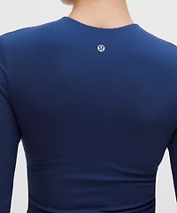 All It Takes Ribbed Nulu V-Neck Long-Sleeve Shirt *B-D Cups