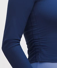 All It Takes Ribbed Nulu V-Neck Long-Sleeve Shirt *B-D Cups