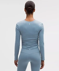 All It Takes Ribbed Nulu V-Neck Long-Sleeve Shirt *B-D Cups