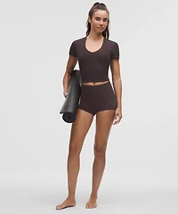 All It Takes Ribbed Nulu V-Neck T-Shirt *B–D Cups