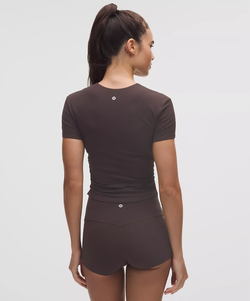 All It Takes Ribbed Nulu V-Neck T-Shirt *B–D Cups