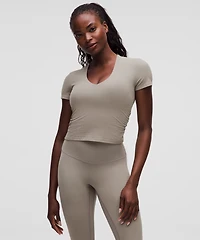 All It Takes Ribbed Nulu V-Neck T-Shirt *B–D Cups