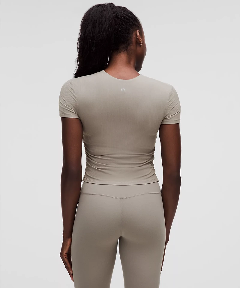 All It Takes Ribbed Nulu V-Neck T-Shirt *B–D Cups