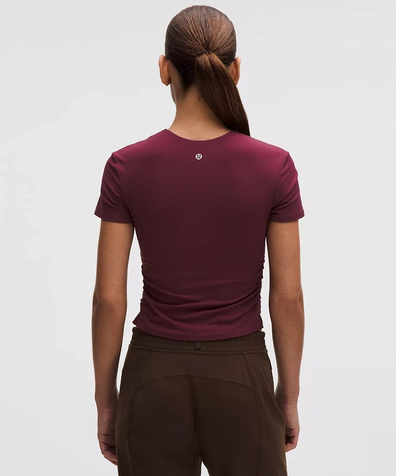 All It Takes Ribbed Nulu V-Neck T-Shirt *B–D Cups