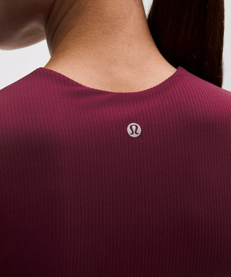 All It Takes Ribbed Nulu V-Neck T-Shirt *B–D Cups