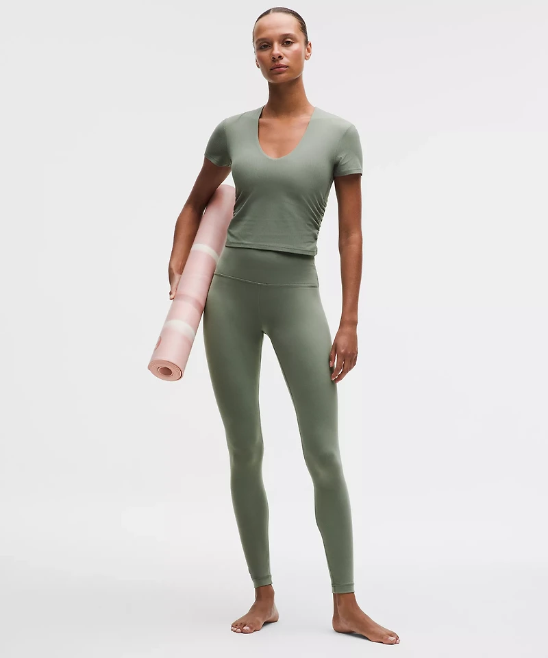 All It Takes Ribbed Nulu V-Neck T-Shirt *B–D Cups