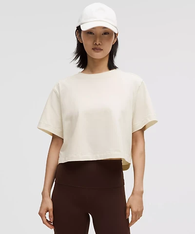 All Yours Organic Cotton Cropped T-Shirt | Women's Short Sleeve Shirts & Tee's