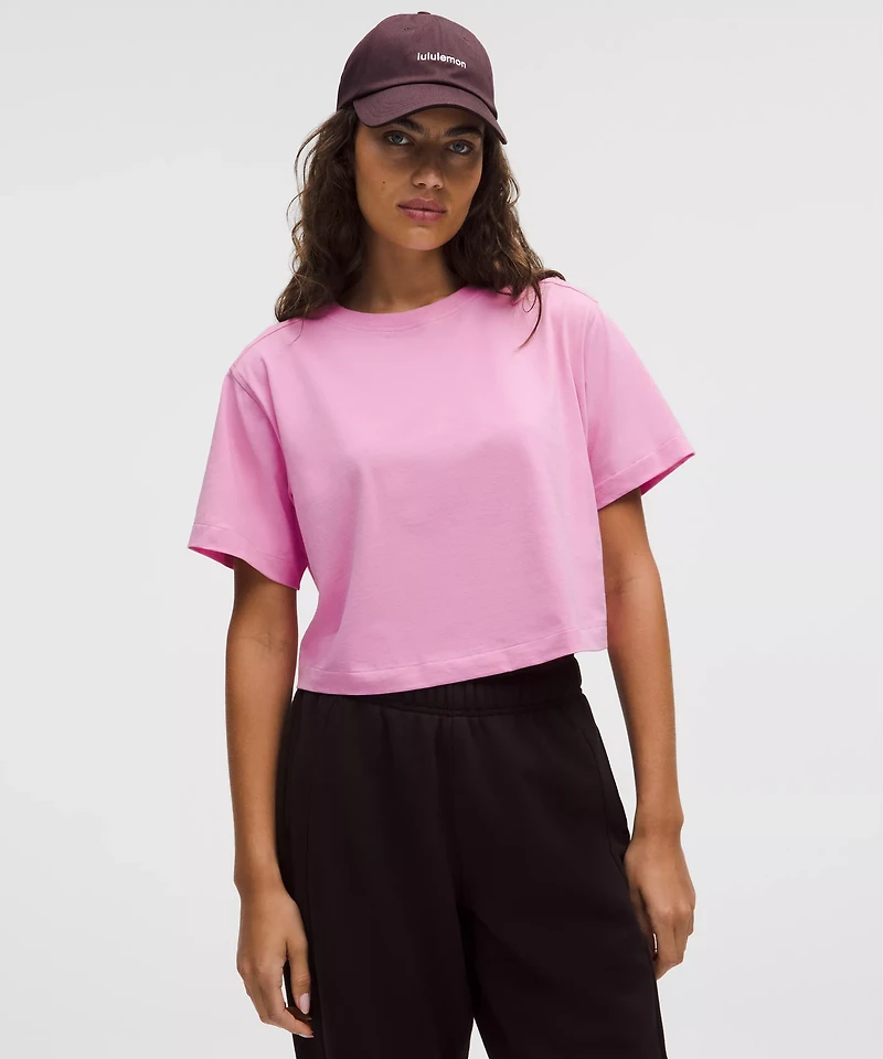All Yours Organic Cotton Cropped T-Shirt | Women's Short Sleeve Shirts & Tee's