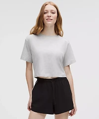All Yours Organic Cotton Cropped T-Shirt | Women's Short Sleeve Shirts & Tee's