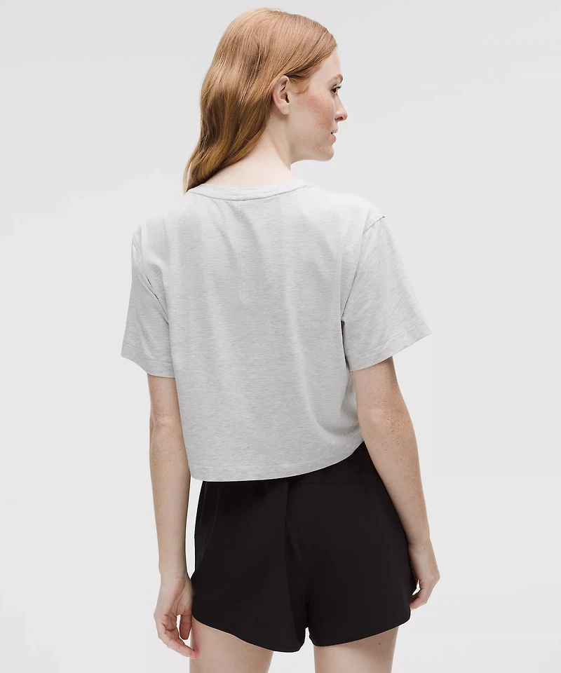 All Yours Organic Cotton Cropped T-Shirt | Women's Short Sleeve Shirts & Tee's