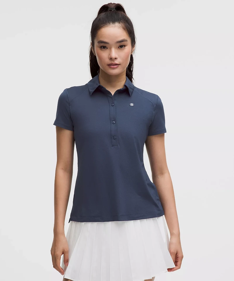 Quick-Dry Short-Sleeve Polo Shirt *Straight Hem
