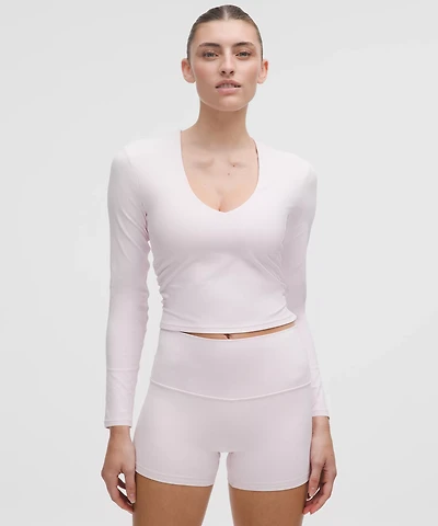 All It Takes Ribbed Nulu V-Neck Long-Sleeve Shirt *B-D Cups | Women's Long Sleeve Shirts