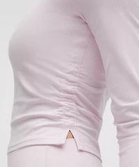 All It Takes Ribbed Nulu V-Neck Long-Sleeve Shirt *B-D Cups | Women's Long Sleeve Shirts
