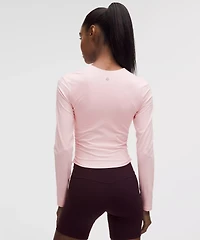 All It Takes Ribbed Nulu V-Neck Long-Sleeve Shirt *B-D Cups