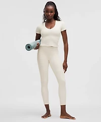 All It Takes Ribbed Nulu V-Neck T-Shirt *B–D Cups | Women's Short Sleeve Shirts & Tee's