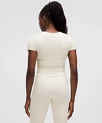 All It Takes Ribbed Nulu V-Neck T-Shirt *B–D Cups | Women's Short Sleeve Shirts & Tee's