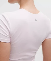 All It Takes Ribbed Nulu V-Neck T-Shirt *B–D Cups | Women's Short Sleeve Shirts & Tee's