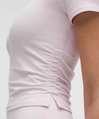 All It Takes Ribbed Nulu V-Neck T-Shirt *B–D Cups | Women's Short Sleeve Shirts & Tee's