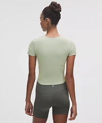 All It Takes Ribbed Nulu V-Neck T-Shirt *B–D Cups | Women's Short Sleeve Shirts & Tee's