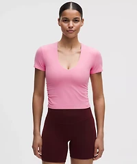 All It Takes Ribbed Nulu V-Neck T-Shirt *B–D Cups