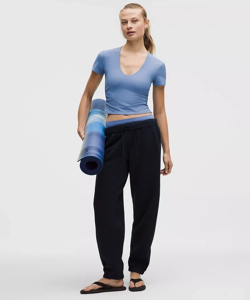 All It Takes Ribbed Nulu V-Neck T-Shirt *B–D Cups