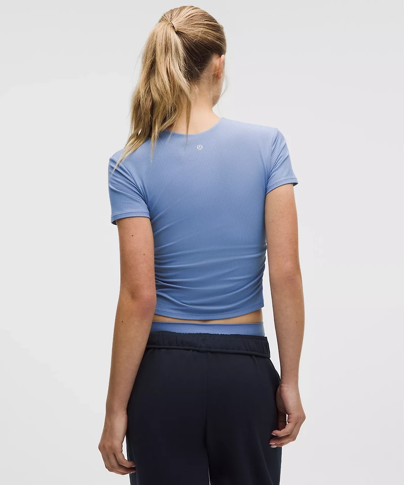 All It Takes Ribbed Nulu V-Neck T-Shirt *B–D Cups