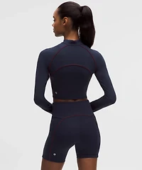 Wunder Train Cropped Long-Sleeve Half Zip