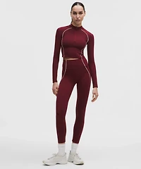 Wunder Train Cropped Long-Sleeve Half Zip