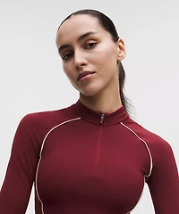 Wunder Train Cropped Long-Sleeve Half Zip