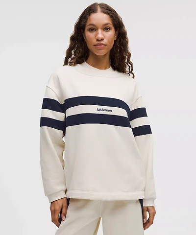 Women's Steady State Oversized Pullover *Stripe