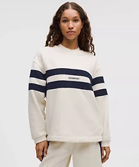 Women's Steady State Oversized Pullover *Stripe