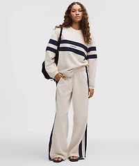 Women's Steady State Oversized Pullover *Stripe
